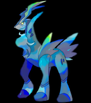 :&lt; artist_request cobalion full_body gen_5_pokemon horns legendary_pokemon looking_at_viewer nintendo no_humans pokemon pokemon_(creature) solo standing white_fur yellow_eyes