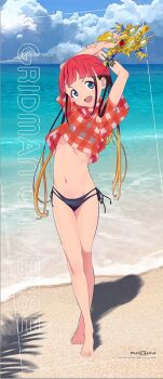 Rule 34 | 1girl, asukagawa chise, bikini, gridman universe, mole, official art, red hair, smile, ssss.dynazenon, swimsuit, tagme