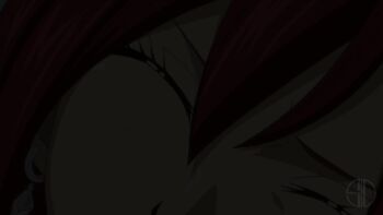 1boy 1girl angry animated anime_screenshot blue_hair blush bouncing_breasts breasts breasts_out cleavage closed_eyes covering_breasts covering_privates erza_scarlet fairy_tail grabbing_another&#039;s_breast groping hetero jellal_fernandes large_breasts mask nipples nude_filter ponytail pool red_hair s10collage swimsuit tagme tattoo third-party_edit topless_female underboob video water