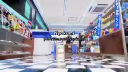 1futa 3d animated artificial_vagina black_legwear black_skirt convenience_store cum ejaculation erection exhibitionism eyepatch futanari hair_over_one_eye hat heart heart-shaped_pupils huge_penis indoors kantai_collection large_testicles masturbation nyakumi_senpai penis public_indecency sex_toy shop skirt solo solo_focus sound symbol-shaped_pupils tenryuu_(kancolle) testicles thighhighs video