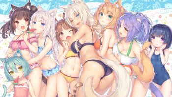 3: 6+girls :3 :p age_difference ahoge alternate_costume alternate_hairstyle animal_ear_fluff animal_ears anime_screenshot aqua_hair arm_at_side armpit_peek artist_name ass azuki_(nekopara) bare_arms bare_shoulders between_legs between_thighs bikini black_bikini blonde_hair blue_eyes blue_hair blue_one-piece_swimsuit blue_ribbon blue_school_swimsuit blunt_bangs blunt_ends blush bob_cut bow braid breast_hold breast_press breasts brown_eyes brown_hair c: cacao_(nekopara) cameltoe cat_cutout cat_ears cat_girl cat_lingerie cat_tail chestnut_mouth chocola_(nekopara) cinnamon_(nekopara) cleavage cleavage_cutout closed_mouth clothing_cutout coconut_(nekopara) collarbone contrapposto covered_erect_nipples covered_navel cowboy_shot crossed_arms detexted dot_nose double_bun embarrassed end_card expressionless eye_contact fangs flat_chest floating_hair floppy_ears food frilled_bikini frilled_swimsuit frills from_behind from_side front-tie_bikini_top front-tie_top fruit furrowed_brow gluteal_fold green_eyes hair_between_eyes hair_bun hair_intakes hair_ornament hair_ribbon halterneck hand_on_another's_arm hand_on_another's_back hand_on_another's_head hand_up hands_on_own_cheeks hands_on_own_face hands_up head_tilt heterochromia highres holding holding_food hug large_breasts leaning_forward light_brown_hair light_purple_hair loli long_hair looking_at_another looking_at_viewer looking_back looking_to_the_side low_twintails maple_(nekopara) minazuki_shigure multiple_girls navel nekopara new_school_swimsuit off_shoulder one-piece_swimsuit one_eye_closed onee-loli open_mouth orange_bikini orange_bow orange_hair outline parted_bangs pink_one-piece_swimsuit pink_ribbon platinum_blonde_hair ponytail popsicle purple_eyes purple_hair raised_eyebrow ribbon ribbon-trimmed_swimsuit ribbon_trim saliva sayori_(neko_works) school_swimsuit shiny_skin short_hair siblings sideboob sidelocks sideways_mouth sisters slit_pupils small_breasts smile stomach striped_tail sweat swept_bangs swimsuit tail tail_between_legs tail_grab tareme thigh_gap thighs third-party_edit tongue tongue_out trefoil tsurime twin_braids twins twintails vanilla_(nekopara) very_long_hair watermelon watermelon_bar wavy_hair wavy_mouth white_bikini white_hair white_outline white_ribbon wide_ponytail yellow_bikini yellow_eyes yuri