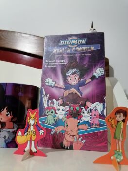 absurdres collection digimon digimon_adventure digimon_tamers highres photo_(medium) ranma_1/2 spanish_text tagme vhs