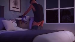 1boy 1girl 3d animated bare_shoulders bent_over blue_nails breasts breasts_out cellphone cheating_(relationship) clothed_sex clothes_pull colored_skin cum cum_in_pussy cumdrip cumdrip_onto_panties hetero indoors long_hair moaning nail_polish netorare night nipples overwatch overwatch_1 panties panty_pull penis phone purple_hair purple_skin pussy selfie sex sex_from_behind shirt shirt_pull smartphone sound standing tattoo testicles text_messaging underwear vaginal vicer34 video video white_panties white_shirt widowmaker_(overwatch) yellow_eyes