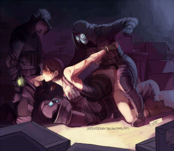 1girl 2012 3boys alley anal arched_back armpits arms_behind_back bare_shoulders bdsm belt bent_over black_gloves blood bloody_knife blue_eyes blush bondage boots bound bound_wrists box breast_slip breasts brown_hair buckle capcom cardboard_box chain clothed_sex clothes_lift clothes_pull clothing_aside cuffs cum cum_in_mouth cum_on_body dark dated doggystyle double_penetration elbow_pads facial faustsketcher fellatio fingerless_gloves flak_jacket forced from_side game_over gang_rape gangbang gas_mask gloves glowing glowing_eyes grabbing_another&#039;s_breast groping group_sex hair_between_eyes handcuffs hector_hivers hetero high_heel_boots high_heels hood injury jacket jill_valentine knee_pads knife large_breasts lying mask multiple_boys multiple_penetration night nipples no_bra on_back on_ground one_breast_out open_fly oral outdoors panties panties_aside pants pencil_skirt penis prisoner profile rape resident_evil resident_evil:_operation_raccoon_city restrained sex sex_from_behind shirt_pull short_hair signature skirt skirt_lift spitroast strapless surprised sweat tears testicles thigh_strap trash_can triple_penetration tube_top uncensored underwear unzipped upskirt vaginal vector_(resident_evil) veins veiny_penis vladimir_bodrovski watermark web_address white_panties wide-eyed