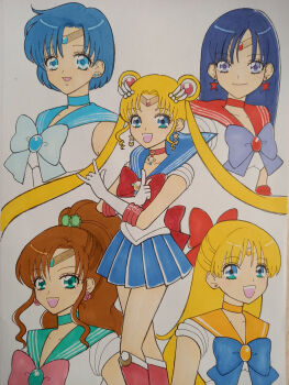 absurdres aino_minako bishoujo_senshi_sailor_moon black_hair blonde_hair blue_eyes blue_hair brown_hair green_eyes highres hino_rei kino_makoto kwai_chi mizuno_ami purple_eyes sailor_jupiter sailor_mars sailor_mercury sailor_moon sailor_venus tsukino_usagi