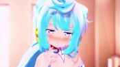 2boys 3d ahoge all_fours anal animated anus arms_behind_back ass barefoot bed bed_frame bent_over blue_eyes blue_hair blush bouncing_penis boy_on_top breathing ceiling clenched_teeth closed_eyes closed_mouth collar cum dark-skinned_male dark_skin ejaculating_while_penetrated ejaculation erection feet floor from_behind hacka_doll hacka_doll_3 handsfree_ejaculation highres indoors interracial long_hair looking_back looking_down looking_through_own_legs lying male_focus male_penetrated mating_press multiple_boys music nanasi108 nipples nose_blush nude on_back on_bed penis pillow pov reverse_cowgirl_position reverse_suspended_congress sex sex_from_behind shiny_skin shota soles sound straddling tears teeth testicles toes trap uncensored video wooden_floor yaoi