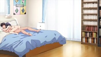 1boy 1girl age_difference animated anime_screenshot ass bed black_hair blush breasts brother_and_sister censored completely_nude cowgirl_position cum cum_in_pussy ejaculation erection grabbing_another's_ass groping hair_ornament highres incest loli mosaic_censoring navel nipples nude onami_akane onii-chan_asa_made_zutto_gyu_tte_shite! penis penis_grab pillow pussy red_eyes sex siblings small_breasts sound straddling subtitled tagme vaginal video