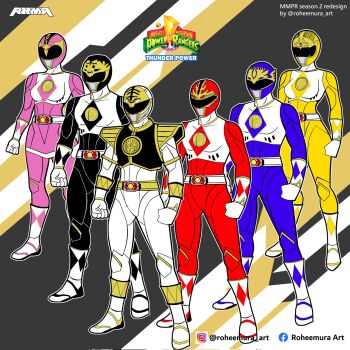 2girls 4boys adam_park aisha_campbell armor black_bodysuit black_helmet blue_bodysuit blue_helmet bodysuit boots clenched_hands commentary dino_buckler english_commentary facebook_username fusion gloves gold_armor gosei_sentai_dairanger helmet highres houou_ranger instagram_username kiba_ranger kimberly_ann_hart kirin_ranger kyouryuu_sentai_zyuranger looking_ahead mammoth_ranger mighty_morphin_black_ranger mighty_morphin_blue_ranger mighty_morphin_pink_ranger mighty_morphin_power_rangers mighty_morphin_red_ranger mighty_morphin_white_ranger mighty_morphin_yellow_ranger multiple_boys multiple_girls pink_bodysuit pink_helmet power_rangers ptera_ranger red_bodysuit red_helmet redesign rocky_desantos roheemura_art ryuu_ranger_(dairanger) saban_entertainment shishi_ranger standing super_sentai tenma_ranger tiger_ranger tokusatsu tommy_oliver tricera_ranger twitter_username tyranno_ranger white_bodysuit white_boots white_gloves white_helmet william_cranston yellow_bodysuit yellow_helmet