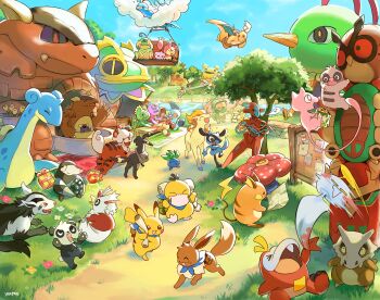 >_< altaria alternate_color bag box brown_bag chimecho claws closed_eyes commentary_request commission cosplay cubone day delibird deoxys dragonite drilbur eevee electabuzz espurr fangs flower flying fuecoco furret gen_1_pokemon gen_2_pokemon gen_3_pokemon gen_4_pokemon gen_5_pokemon gen_6_pokemon gift gift_box grass halo_(series) highres hisuian_growlithe hoothoot kangaskhan katy_ho kecleon lapras legendary_pokemon looking_up marshtomp master_chief master_chief_(cosplay) mew_(pokemon) mightyena motion_blur mythical_pokemon nintendo no_humans oddish open_mouth outdoors pancham path pikachu pink_flower plusle pokemon pokemon_(creature) pokemon_mystery_dungeon pokemon_mystery_dungeon:_explorers_of_time/darkness/sky politoed ponyta psyduck raichu red_eyes riolu road shoulder_bag signature skitty sky slakoth tongue torterra tree umbreon vileplume
