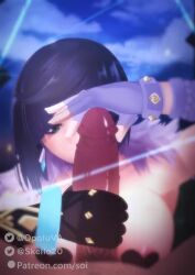 1boy 1girl animated artist_name ass asymmetrical_bangs asymmetrical_gloves backboob black_thighhighs blush bob_cut bouncing_breasts breasts choker collarbone cum cum_in_pussy cum_on_body cum_on_hair cum_on_lower_body cum_overflow curvy earrings ejaculation eyeshadow facial fellatio fingerless_gloves foreskin functionally_nude genshin_impact girl_on_top glansjob gloved_handjob gloves green_eyes handjob hetero huge_ass huge_breasts jacket jacket_on_shoulders jewelry jiggle large_breasts large_penis licking licking_penis lowres makeup male_pubic_hair moaning multiple_views night nipples opaluva oral orgasm pasties patreon_username penis penis_awe pov pubic_hair purple_hair pussy reverse_cowgirl_position sex shiny_skin short_hair sidelocks skello smile sound straddling thick_thighs thighhighs thighs torogao two-handed_handjob uncensored undressing vaginal veins veiny_penis video wide_hips yelan_(genshin_impact)