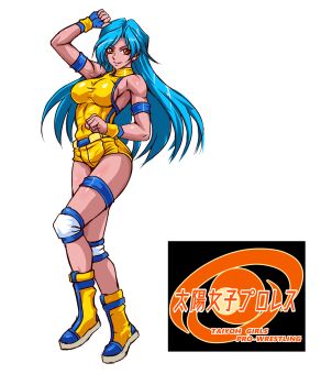 1girl highres muscular muscular_female original solo tagme taroimo_(00120014) wrestler wrestling_outfit