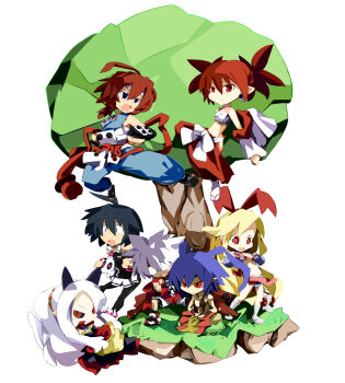 3boys 4girls adell_(disgaea) almaz_von_almadine_adamant alternate_costume antenna_hair aurum aurum_(disgaea) aurum_(disgaea)_(cosplay) bad_id bad_pixiv_id black_hair black_sclera blonde_hair blue_eyes blue_hair colored_sclera cosplay crossdressing disgaea etna_(disgaea) faux_figurine flonne flonne_(fallen_angel) glasses hair_ribbon horns jennifer_(disgaea) jennifer_(disgaea)_(cosplay) kurokoge013 laharl makai_senki_disgaea makai_senki_disgaea_2 makai_senki_disgaea_3 mao_(disgaea) multiple_boys multiple_girls phantom_kingdom pram_(phantom_kingdom) raspberyl raspberyl_(cosplay) red_eyes red_hair red_sclera ribbon ronin_(disgaea) ronin_(disgaea)_(cosplay) rozalin rozalin_(cosplay) samurai_(disgaea) samurai_(disgaea)_(cosplay) samurai_(disgaea_3) white_hair yukimaru yukimaru_(cosplay)