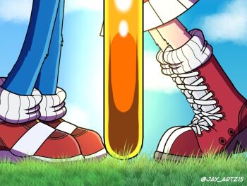 amy_rose boots dress grass jay_artz15 legs paramount_pictures portal_(object) ring_(sonic) sega shoes sky socks sonic_(live_action) sonic_(series) sonic_the_hedgehog sonic_the_hedgehog_(movie)