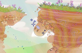 3d alternate_color animal_focus animated animated_gif blender_(medium) brown_eyes cloud commentary diglett english_commentary flower gen_1_pokemon kcamberart low_poly nintendo no_humans outdoors pink_flower pokemon pokemon_(creature) shiny_pokemon solo solo_focus sparkle