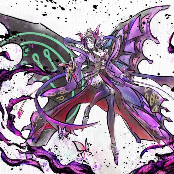 demon demon_girl digimon digimon_(creature) lilithmon lilithmon_x-antibody mark_of_evil sarahdiskordia wings