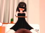1boy 1girl 3d age_difference alarm_clock animated arms_behind_back bdsm bedroom black_dress black_hair blindfold bondage bound censored clock clothed_female_nude_male clothed_sex clothes_lift cowgirl_position curtains dress dress_lift gag gagged girl_on_top hetero improvised_gag indoors loli long_hair mosaic_censoring no_panties nude original penis plant pleated_dress potted_plant pov pov_crotch pussy restrained rope sex spread_legs straddling strapless strapless_dress stuffed_animal stuffed_toy tagme tape tape_gag video