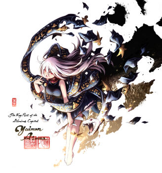 1girl link163353 simple_background solo touhou white_background yuiman_asama