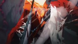 Rule 34 | animated, anime screenshot, bat devil (chainsaw man), battle, blood, car, chainsaw man, denji (chainsaw man), destruction, motor vehicle, sound, subtitled, tagme, video