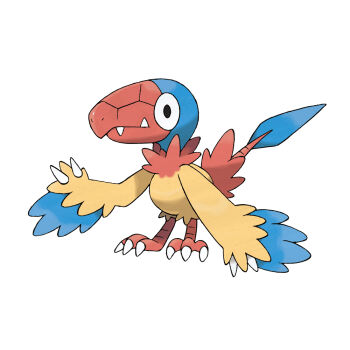 Rule 34 | animal focus, archen, artist request, bird, claws, closed mouth, full body, gen 5 pokemon, nintendo, no humans, official art, pokemon, pokemon (creature), pokemon bw, pokemon focus, sharp teeth, simple background, solo, teeth, third-party source, white background