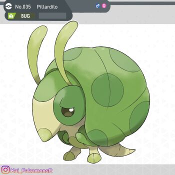 artist_name character_name colored_skin fakemon green_skin highres instagram_logo instagram_username kai_fakemonsr nintendo no_humans original poke_ball_symbol pokemon pokemon_(creature) radio_antenna solo tail