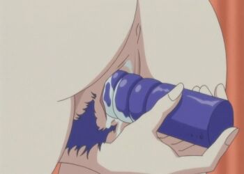 animated animated_gif aniyome_wa_ijippari blue_pubic_hair colored_pubic_hair dildo katsuragi_mai pubic_hair pussy pussy_juice sex_toy sextoy vibrator