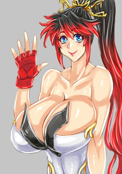 1girl artist_request breasts highres huge_breasts long_hair nanbu_kaguya super_robot_wars super_robot_wars_original_generation