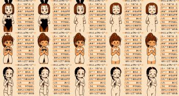 3girls blush bottomless bunny_girl bunny_outfit chart cleft_of_venus closed_eyes dress fairy flat_chest game_boy game_boy_(original) handheld_game_console highres lasto loli multiple_girls navel nipples nude panties pixel_art pussy topless_female uncensored underwear undressing video_game