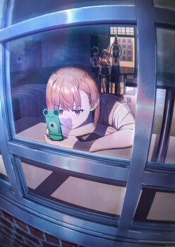 Rule 34 | absurdres, asymmetrical bangs, birthday, birthday cake, black hair, blue sailor collar, blue skirt, brown eyes, brown hair, brown sweater vest, cake, collared shirt, flower, food, grey skirt, hair flower, hair ornament, hairclip, head wreath, highres, holding, holding phone, indoors, long hair, looking at phone, looking inside, misaka mikoto, neckerchief, pension z, phone, pleated skirt, red neckerchief, sailor collar, sakugawa school uniform, saten ruiko, school emblem, school uniform, shirai kuroko, shirt, short hair, short sleeves, skirt, sweater vest, toaru kagaku no railgun, toaru majutsu no index, tokiwadai school uniform, twintails, uiharu kazari, white shirt