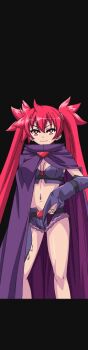 1girl akaga_hirotaka animated animated_gif arcana_heart arcana_heart_3 game_cg official_art red_eyes red_hair scharlachrot short_shorts shorts smile