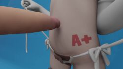 1boy 1girl 3d age_difference animal_print animated bikini body_writing bow bow_panties clothed_female_nude_male cow_girl cow_print cow_print_bikini cum cum_in_navel cum_on_body cum_on_stomach cum_on_upper_body ejaculation elbow_gloves erection flat_chest gloves handsfree_ejaculation highres koushi_(possummachine) loli micro_bikini navel_insertion navel_sex neren nipples nude original panties penis penis_on_stomach premature_ejaculation print_bikini side-tie_bikini_bottom simple_background standing swimsuit tagme uncensored underwear untying video white_gloves