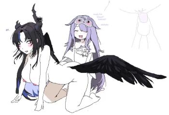 1futa 1girl animated breasts futanari hanging_breasts hololive hololive_english juneoranges koseki_bijou large_breasts loli nerissa_ravencroft penis sex size_difference tagme vaginal video virtual_youtuber