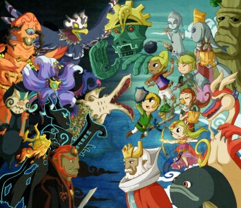 fado_(wind_waker) fairy_queen_(zelda) ganon ganondorf gohdan gohma great_deku_tree green_tunic helmaroc_king jabun jalhalla_(zelda) kalle_demos laruto link makar medli molgera nintendo poe_(zelda) princess_zelda puppet_ganon rayman_limbs snow-bunnii tetra the_king_of_red_lions the_legend_of_zelda the_legend_of_zelda:_the_wind_waker toon_link tunic valoo wind_waker_(object)