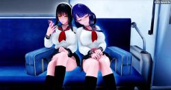 1boy 2girls 3d animated assisted_exposure assisted_fellatio assisted_rape assisted_sex audible_music bisexual_female breasts cooperative_fellatio cooperative_paizuri cum cum_in_mouth cum_in_pussy cum_on_body cunnilingus dark-skinned_male dark_skin deepthroat dildo doggystyle double_penetration ejaculation erenarin facial fellatio fellatio_gesture female_ejaculation footjob french_kiss genshin_impact grabbing_another's_breast groping group_sex handjob happy_sex hat kangxi_(moeoh_ex) kiss large_breasts legs_up licking licking_penis multiple_girls nipples nude object_insertion oral paizuri penis raiden_shogun rape recording school_uniform sex sex_from_behind sex_toy sleep_molestation sleeping sound tagme teamwork_(sexual) thigh_sex thighs threesome train_interior uncensored v v_over_eye vaginal vaginal_object_insertion vibrator video