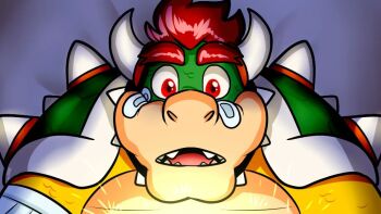 Rule 34 | 1boy, bandages, bowser, male focus, mario &amp; luigi: bowser's inside story, mario &amp; luigi rpg, mario (series), natsukothemun, nintendo, red hair, solo, spiked hair, spiked shell, spikes, turtle boy, turtle shell