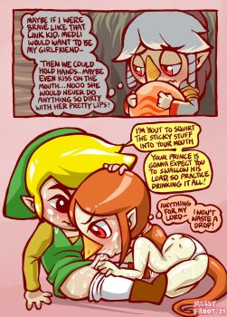 1girl 2boys ass bird_girl blonde_hair blush blush_stickers brown_hair butt_crack erection highres komali link loli long_hair medli mossyfroot multicolored_hair multiple_boys nintendo panties penis pointy_ears ponytail prince red_eyes red_hair rito sex short_hair shota sweat the_legend_of_zelda the_legend_of_zelda:_the_wind_waker toon_link topless_female tricked tricked_into_sex uncensored underwear white_hair