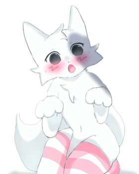 animated animated_gif artist_request boykisser furry penis socks tail tail_wagging thighhighs