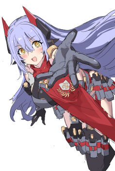 1girl android armored_leotard breasts highleg highleg_leotard highres huanxiang_huifeng joints large_breasts leotard poppi_(xenoblade) poppi_qtpi_(xenoblade) red_scarf robot_ears robot_joints scarf torn_clothes torn_leotard xenoblade_chronicles_(series) xenoblade_chronicles_2