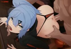 1boy 1girl after_anal after_vaginal aftersex against_wall anal animated anus artist_name ass black_bra black_nails black_panties black_thighhighs blue_eyeshadow blue_hair bra breasts closed_eyes clothed_female_nude_male clothes_lift clothing_aside cropped_hoodie cum cum_in_ass cum_in_pussy cum_overflow cumdrip dark-skinned_male dark_skin dot_nose ejaculation excessive_cum expressionless eyebrows eyelashes eyeshadow feet_out_of_frame female_orgasm finger_in_another&#039;s_mouth fingernails from_above from_side grabbing_another&#039;s_ass grey_eyes groping hair_ornament hairclip hand_on_another&#039;s_face hetero highleg highleg_panties hood hood_down hoodie hoodie_lift huge_ass interior interracial kneeling large_breasts light_blue_hair long_fingernails long_sleeves looking_afar looking_at_another looking_back makeup medium_hair moaning nail_polish nude opaluva open_mouth orange_bra orange_nails orange_panties orgasm original panties panties_aside penis ponytail pumping pussy saki_(the_atko) sex sex_from_behind side_ponytail solo_focus sound striped_bra striped_clothes surprised tagme testicles the_atko thighhighs tongue trembling triangle_hair_ornament two-tone_bra two-tone_panties uncensored underwear vaginal vertical_stripes video