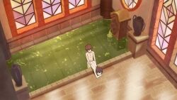 1boy 1girl animated anus ass bath bent_over brown_hair clitoris closed_eyes completely_nude doggystyle erection flat_chest hetero highres kono_subarashii_sekai_ni_shukufuku_wo! legs loli medium_hair megumin moaning steaming_body nude open_mouth penis ponytail pussy sadieyule satou_kazuma sex sex_from_behind short_hair testicles thighs torso_grab uncensored vaginal video