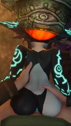 1boy 1girl 3d animated ass colored_sclera demon_girl faceless faceless_male glowing glowing_markings hetero highres interspecies link lowres meklab midna moaning monster_girl nintendo penis pointy_ears pov reverse_suspended_congress sex sex_from_behind shortstack size_difference sound source_filmmaker_(medium) standing tagme the_legend_of_zelda the_legend_of_zelda:_twilight_princess video