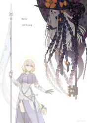 Rule 34 | 1girl, 2girls, abigail williams (fate), abigail williams (third ascension) (fate), absurdres, armor, armored dress, banner, black bow, black hat, black panties, blonde hair, blue eyes, bow, braid, breasts, chain, character name, dress, fate/grand order, fate (series), faulds, flag, floating, gauntlets, gk98tm, hat, hat bow, headpiece, highres, holding, holding key, jeanne d&#039;arc (fate), jeanne d&#039;arc (ruler) (fate), key, keyhole, large breasts, long braid, long hair, looking at viewer, multiple girls, multiple hat bows, navel, orange bow, pale skin, panties, parted bangs, plackart, red eyes, revealing clothes, single braid, smile, solo, standard bearer, suction cups, tentacles, thighhighs, third eye, underwear, very long hair, waistcoat, white hair, witch hat