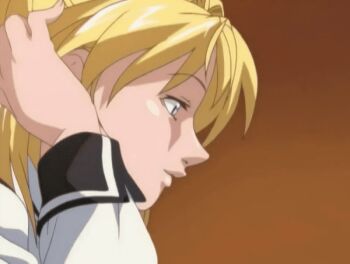 Rule 34 | 00s, 1boy, 1girl, 2006, animated, animated gif, bible black, bible black only, blonde hair, fellatio, femdom, handjob, hetero, high ponytail, licking, licking penis, licking penis tip, lowres, necktie, oral, penis, ponytail, purple eyes, saeki kaori, tagme, uncensored