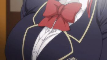 Rule 34 | 1girl, 2020, 20s, animated, animated gif, anime screenshot, blue hair, blush, bow, bowtie, breasts, bunnywalker, cushion, flower, hair ribbon, hands on own legs, jacket, large breasts, miyajima sakura, purple eyes, ribbon, saimin seishidou, school jacket, school uniform, shirt, side ponytai, side ponytail, sidelocks, sitting, skirt, sliding doors, smile, socks, t-rex (animation studio), tagme, tall female, white shirt, zabuton