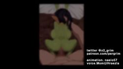 1boy 1girl animated anus areola_slip ass bed bed_sheet blush breast_press breasts car_interior censored clothes_pull colored_skin completely_nude covered_navel cowgirl_position detached_sleeves ear_blush feet feet_up female_goblin french_kiss functionally_nude goblin grabbing_another's_hair green_skin grimgrim hetero high_heels holding_another's_hair hotel_room huge_breasts indoors interior interspecies kiss large_areolae live2d mating_press moaning muscular muscular_male naked_shirt no_panties nude on_bed original pants pants_pull ponytail riding sex sex_from_behind sheet_grab shirt shortstack size_difference sound sound_effects straddling tagme testicles thick_thighs thighs top-down_bottom-up vaginal video voice_actor