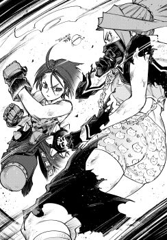 Rule 34 | 2girls, absurdres, animal print, armpits, artist request, ass, back, battle, black mask, blush, bodysuit, boots, boyshort panties, breasts, brown hair, camisole, capcom, cat print, chain, character name, unworn clothes, defeat, delinquent, embarrassed, emphasis lines, eyelashes, female focus, fighting stance, from behind, gloves, heart, heart print, highres, zaki (justice gakuen), humiliation, justice gakuen, kazama akira, legs, long hair, looking at another, mask, matching underwear, medium breasts, midriff, moero! justice gakuen, monochrome, mouth mask, multiple girls, name tag, navel, neck, panties, parted bangs, pink camisole, pink panties, ponytail, print camisole, print panties, profile, purple eyes, red hair, sailor collar, shiny clothes, shiny skin, short hair, sidelocks, signature, spiked hair, thighs, torn bodysuit, torn clothes, tsundere, underwear, underwear only, very long hair, wardrobe malfunction