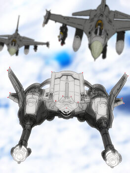 aerial_bomb aim-9_sidewinder air-to-air_missile air-to-surface_missile aircraft airplane ammunition artillery blue_sky cannon cloud cloudy_sky day directed-energy_weapon energy_cannon energy_weapon f-16 f-16_fighting_falcon fighter_jet flying g-force garuda_(godzilla) general-purpose_bomb godzilla_(series) godzilla_vs._mechagodzilla_ii guided_bomb japan_air_self-defense_force japan_self-defense_force maser_cannon mecha military military_vehicle missile missile_rack munobusi3 paveway precision-guided_munition robot rocket sky toho united_nations_godzilla_countermeasure_center weapon weapon_focus