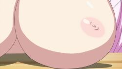 1boy 2girls age_difference aleksander_nikolaevich_her animated aroused blush bouncing_breasts breasts bursting_breasts cleavage curvy grabbing_another&#039;s_breast grabbing_own_breast groping highres huge_breasts inverted_nipples large_areolae large_breasts multiple_girls nipples open_clothes open_shirt oribe_mafuyu pajamas purple_hair red_eyes seikon_no_qwaser short_hair sound sweat tagme uno_makoto video wiping_sweat yamanobe_tomo