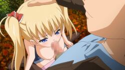 1boy 1girl against_tree against_wall akizuki_airi animated anime_screenshot anus ass_grab belt belt_buckle biting biting_clothes blonde_hair blue_eyes blush boots bouncing_breasts breasts breasts_out buckle censored clothed_sex collarbone continuous_ejaculation cum cum_in_mouth cum_in_pussy cum_on_body cum_on_breasts cum_on_upper_body cum_overflow denim denim_shorts doggystyle double_penetration drooling english_text fellatio female_orgasm forest hair_ornament half-closed_eyes hand_on_another's_head hard-translated hetero highres knee_boots kneeling lace-up_boots large_breasts leaning_forward licking licking_penis long_hair moaning mosaic_censoring nature nipples on_ground one_eye_closed oni_chichi oni_chichi_reborn open_mouth oral orgasm outdoors panties panties_around_leg penis pink_panties poro pussy pussy_juice sex sex_from_behind shorts sitting sleeveless sound spread_legs striped_clothes striped_thighhighs subtitled suspended_congress sweat thighhighs thighs third-party_edit tree trembling twintails underwear vaginal video wariza