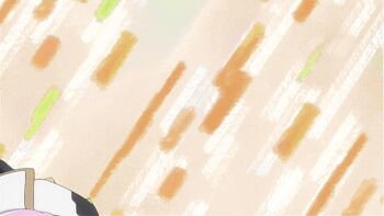 2010s animated animated_gif breast_press breasts cat_girl cow_girl etotama large_breasts moo-tan nyaa-tan pink_hair yuri