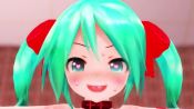 1boy 1girl 3d amazon_position animated arms_behind_back blush breasts collar cum cum_in_pussy femdom girl_on_top green_hair hair_ribbon hatsune_miku hatsune_miku_(appearance_miku) heart heart-shaped_pupils hetero loli mikumikudance_(medium) music nanasi108 nude pov ribbon sex small_breasts sound symbol-shaped_pupils tagme tattoo uncensored vaginal video vocaloid